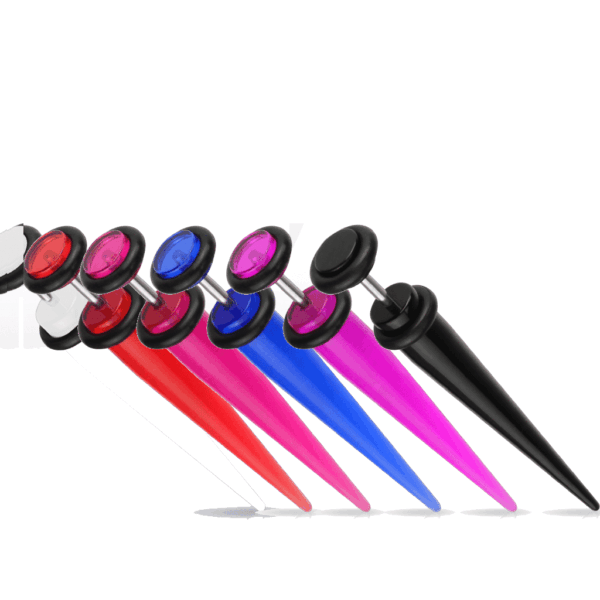 6-delig set Neppe stretcher van acryl in verschillende kleuren