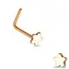 Neus stud piercing met sterretje in verschillende kleuren - Afbeelding 3