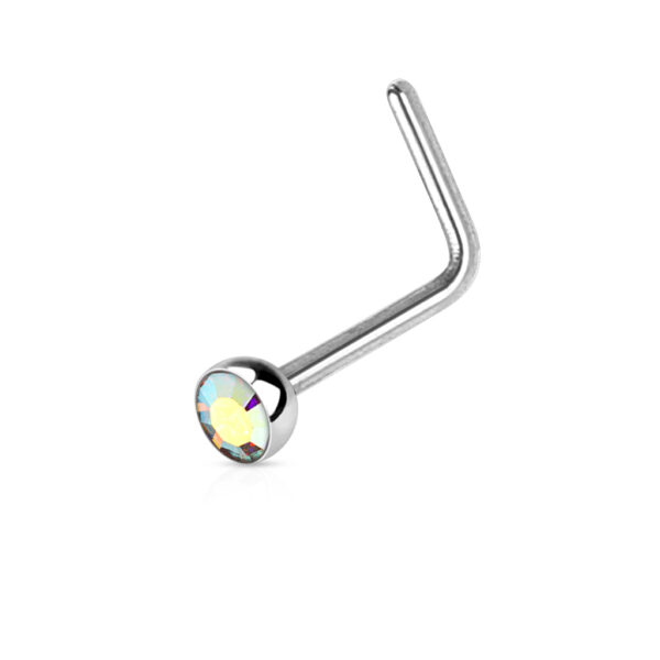 Neus stud met een kristal in verschillende kleuren - Afbeelding 5