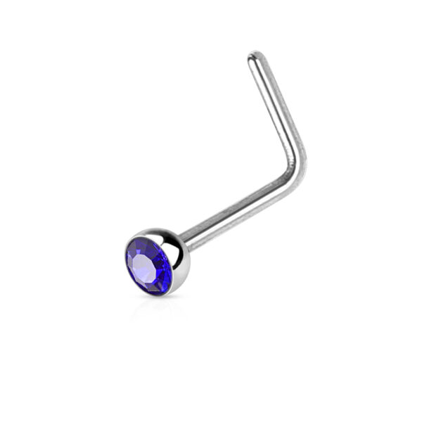 Neus stud met een kristal in verschillende kleuren - Afbeelding 6