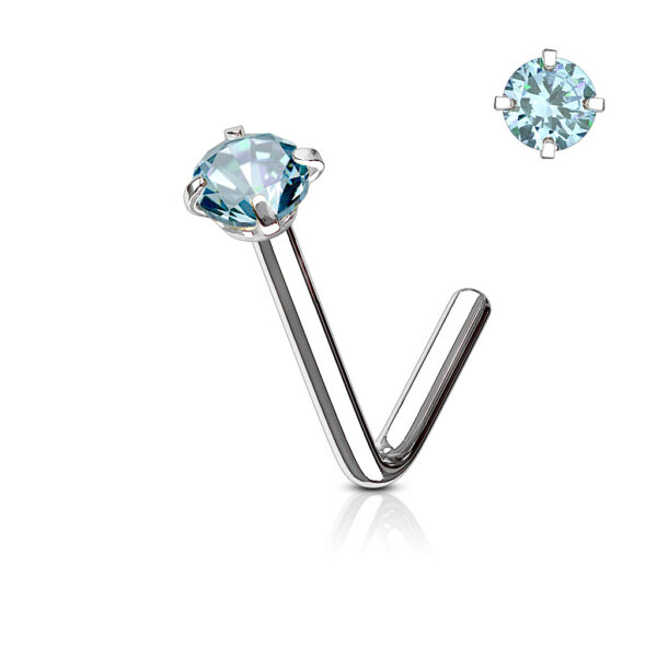 Neus stud met rond kristal in verschillende kleuren - Afbeelding 55