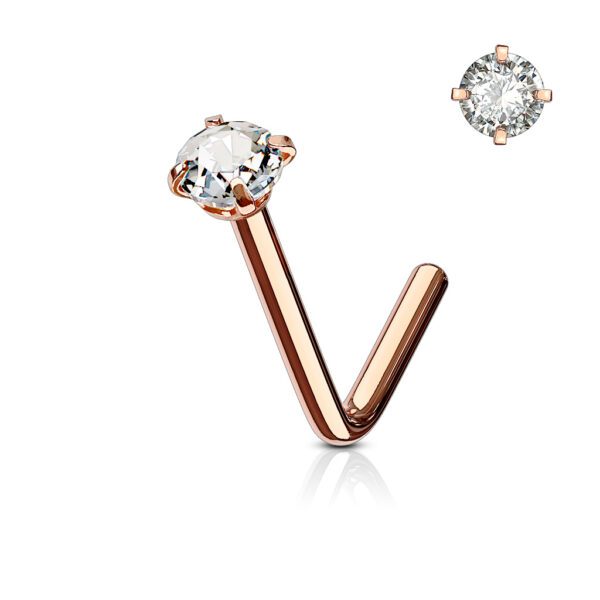 Neus stud met rond kristal in verschillende kleuren - Afbeelding 56