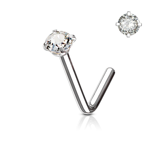 Neus stud met rond kristal in verschillende kleuren - Afbeelding 76