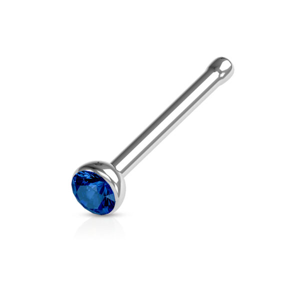 Neus bone piercing met kristal in verschillende kleuren - Afbeelding 12