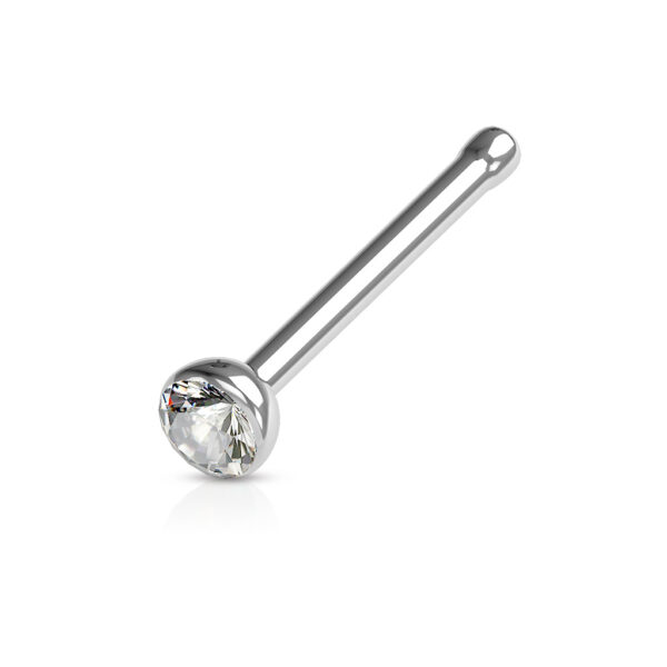 Neus bone piercing met kristal in verschillende kleuren - Afbeelding 13