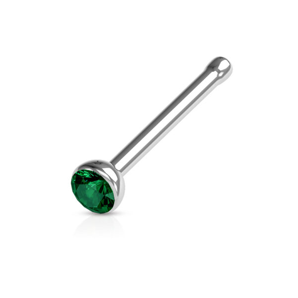 Neus bone piercing met kristal in verschillende kleuren - Afbeelding 14