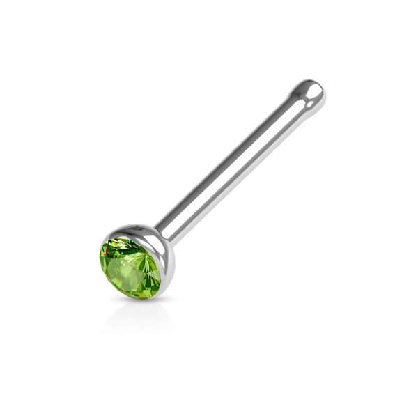 Neus bone piercing met kristal in verschillende kleuren - Afbeelding 15