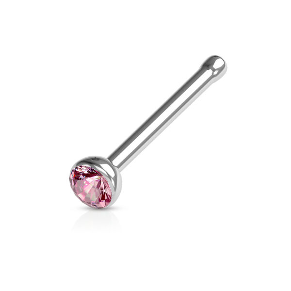 Neus bone piercing met kristal in verschillende kleuren - Afbeelding 17