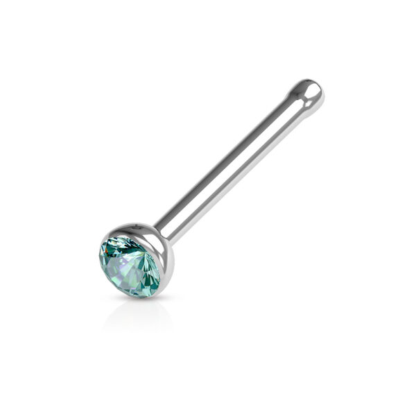 Neus bone piercing met kristal in verschillende kleuren - Afbeelding 18