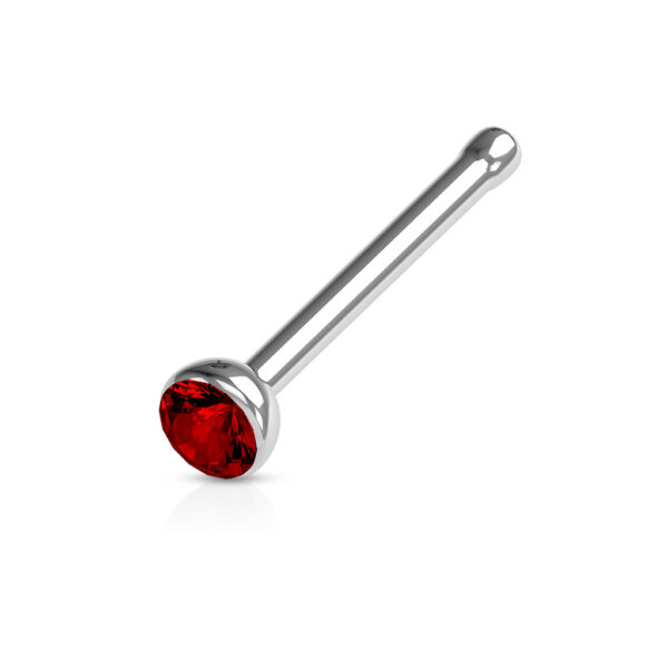 Neus bone piercing met kristal in verschillende kleuren - Afbeelding 19