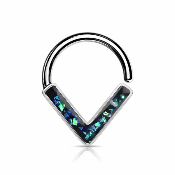 Ring met glitter Chevron in V vorm - Afbeelding 6