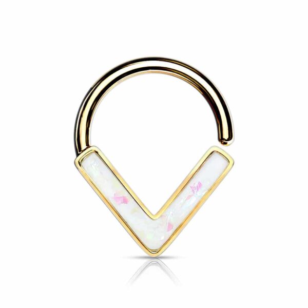 Ring met glitter Chevron in V vorm - Afbeelding 7