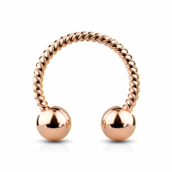 Circular barbell met twister motief en balletjes - Afbeelding 19