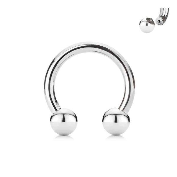 Circular barbell met intern geschroefde balletjes - Afbeelding 14