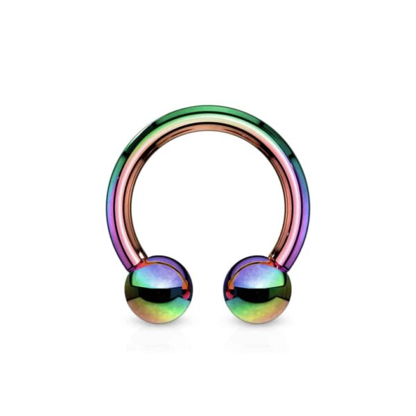 Circular barbell met titanium coating in verschillende kleuren - Afbeelding 19