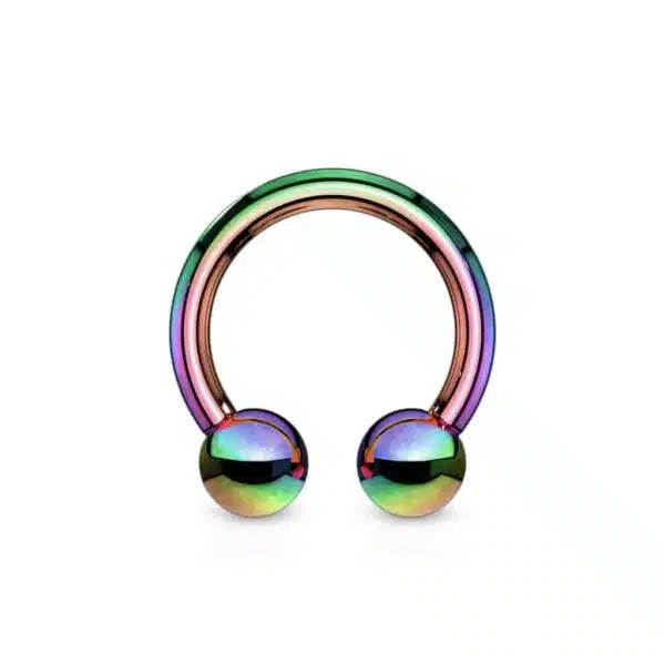 Circular barbell met titanium coating in verschillende kleuren - Afbeelding 19