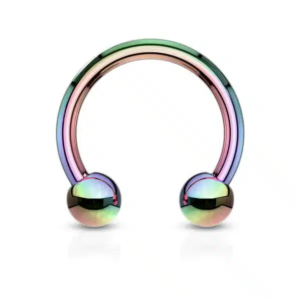 Circular barbell met titanium coating in verschillende kleuren - Afbeelding 43