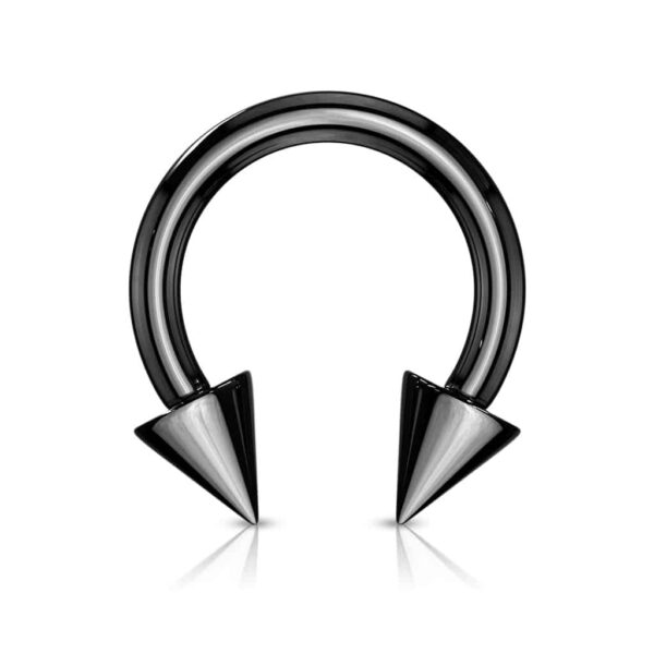 Circular barbell met spikes en titanium coating in verschillende kleuren - Afbeelding 6