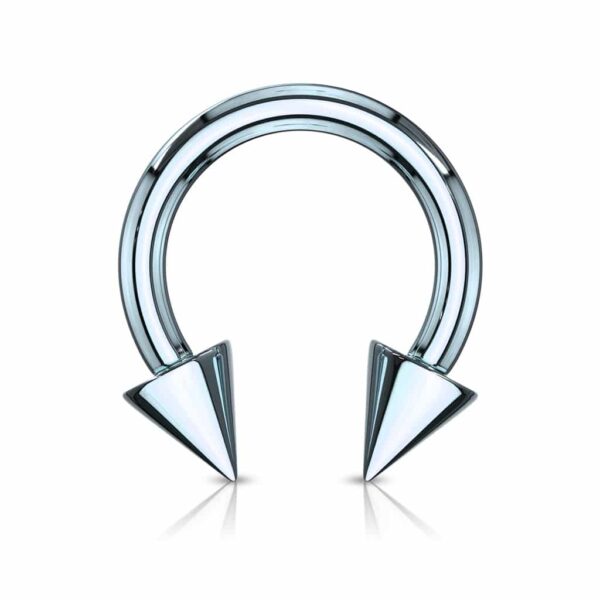 Circular barbell met spikes en titanium coating in verschillende kleuren - Afbeelding 7