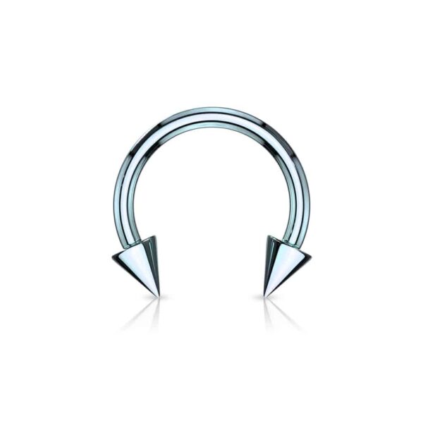 Circular barbell met spikes en titanium coating in verschillende kleuren - Afbeelding 16