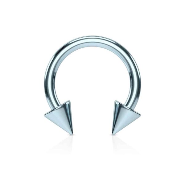Circular barbell met spikes en titanium coating in verschillende kleuren - Afbeelding 28