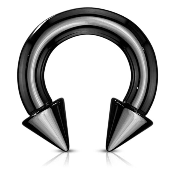 Circular barbell met spikes en titanium coating in verschillende kleuren - Afbeelding 39