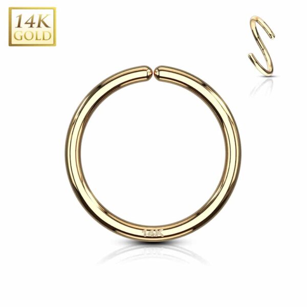 14Kt. Gouden buigbare piercing ring