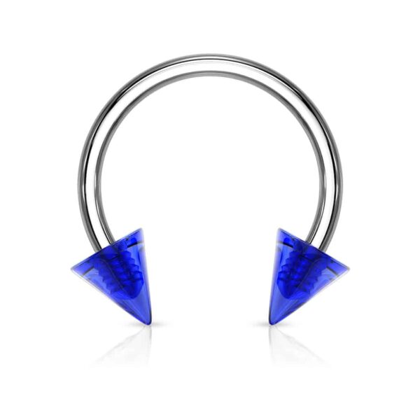 Circular barbel met gekleurde spikes van acryl - Afbeelding 12