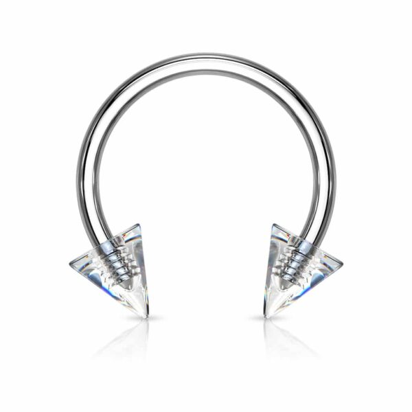 Circular barbel met gekleurde spikes van acryl - Afbeelding 13