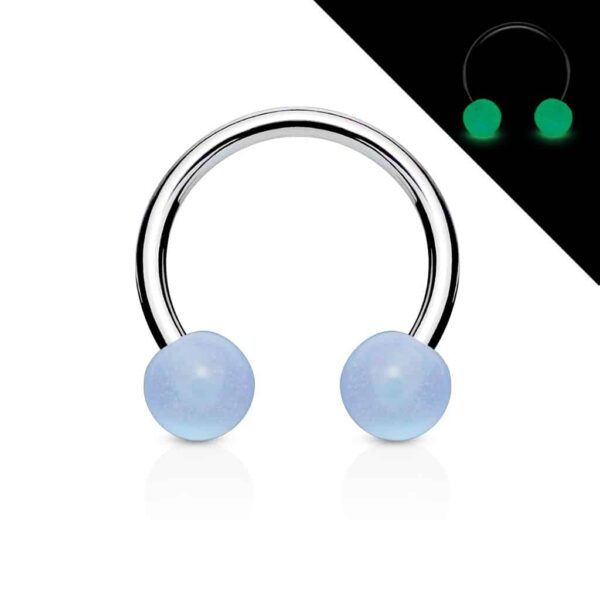 Circular barbell met glow in the dark balletjes - Afbeelding 8