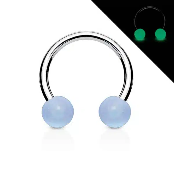 Circular barbell met glow in the dark balletjes - Afbeelding 8