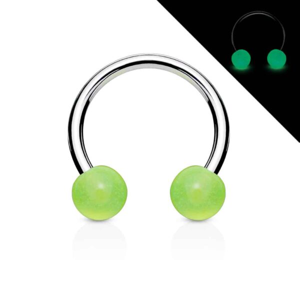 Circular barbell met glow in the dark balletjes - Afbeelding 9