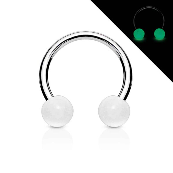 Circular barbell met glow in the dark balletjes - Afbeelding 10