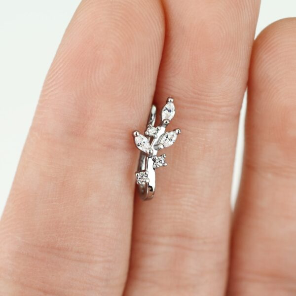 Neppe neus piercing met heldere steentjes - Afbeelding 4