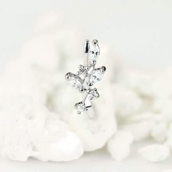 Neppe neus piercing met heldere steentjes - Afbeelding 5