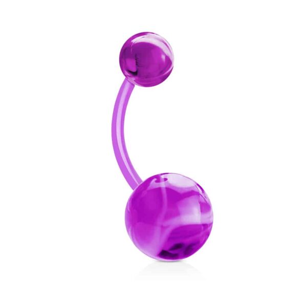 Flexibele navelpiercing van Acryl in verschillende kleuren - Afbeelding 7