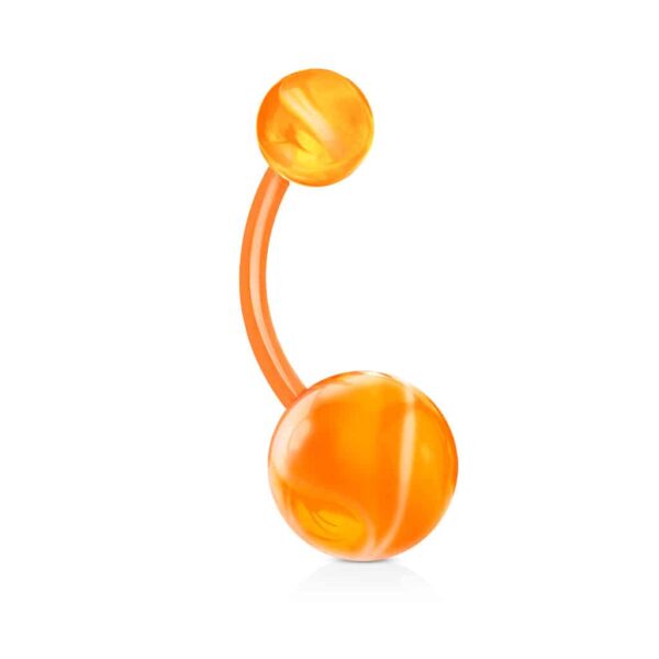 Flexibele navelpiercing van Acryl in verschillende kleuren - Afbeelding 6