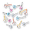 Neus bone piercing met ster prong set - Afbeelding 4