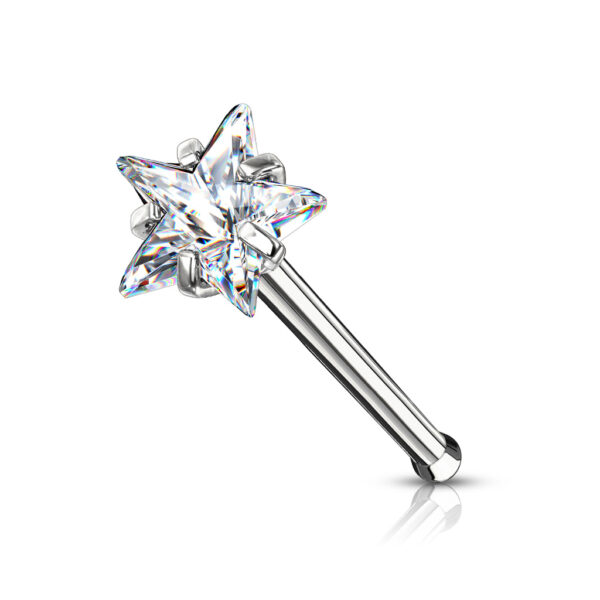 Neus bone piercing met ster prong set - Afbeelding 10