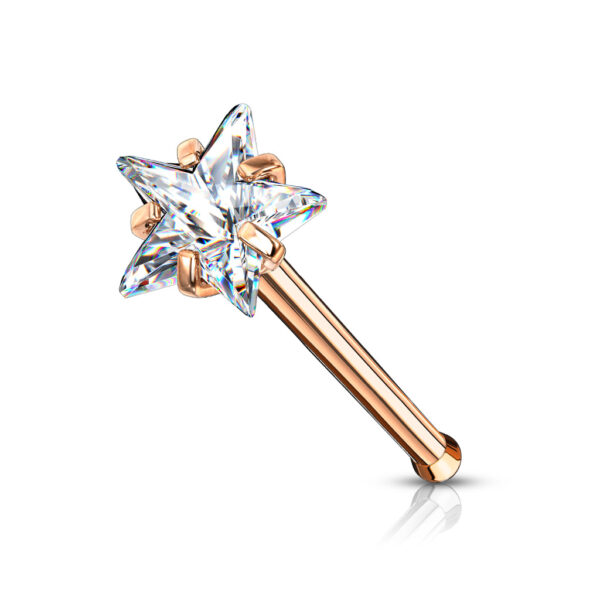 Neus bone piercing met ster prong set - Afbeelding 15