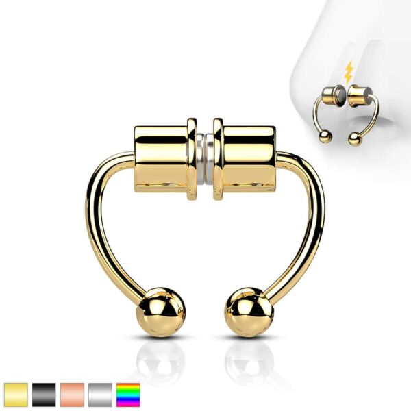 Neppe Magnetische septum piercing - Afbeelding 2