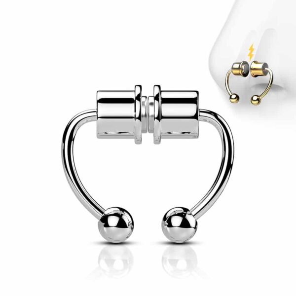 Neppe Magnetische septum piercing - Afbeelding 13