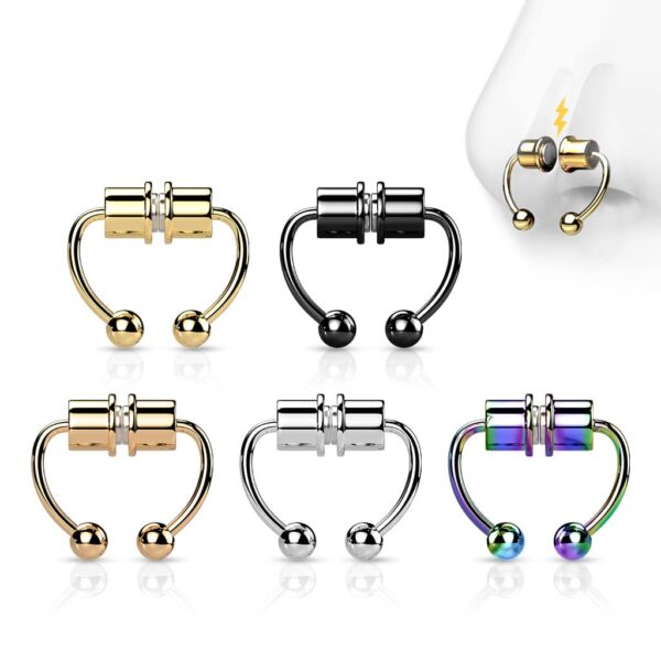 Neppe Magnetische septum piercing - Afbeelding 9