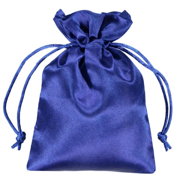 Donkerblauw fluwelen velvet zakje