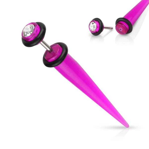 Neppe stretcher van acryl in verschillende kleuren met steentje - Afbeelding 11