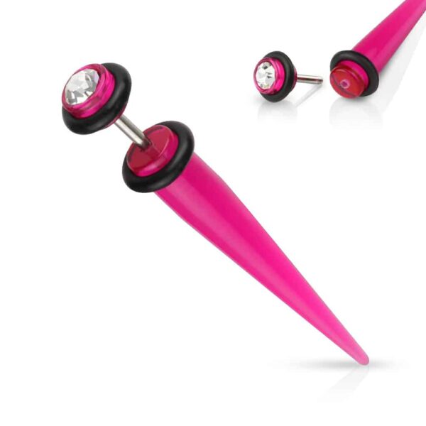 Neppe stretcher van acryl in verschillende kleuren met steentje - Afbeelding 8