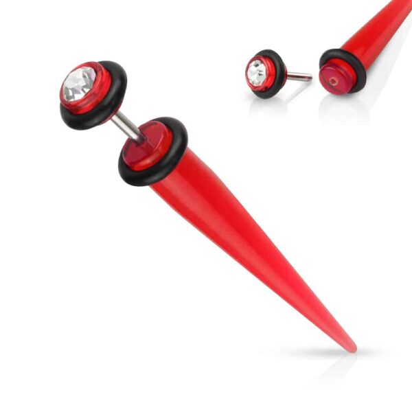 Neppe stretcher van acryl in verschillende kleuren met steentje - Afbeelding 9