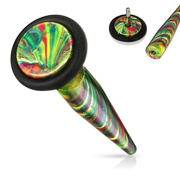 Neppe stretcher piercing in multicolor - Afbeelding 7
