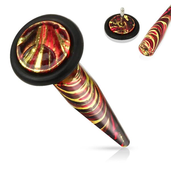 Neppe stretcher piercing in multicolor - Afbeelding 2