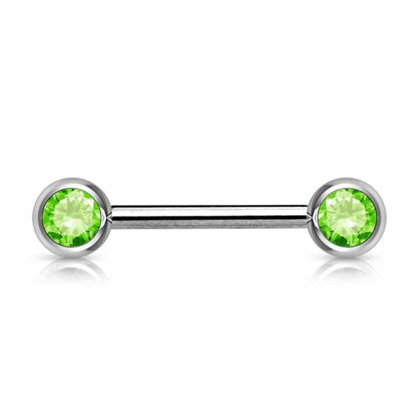 Barbell met 2 gekleurde kristallen - Afbeelding 15